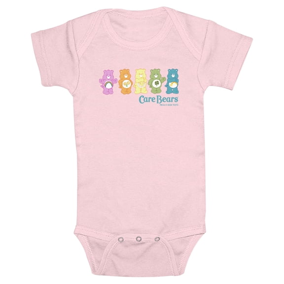 Infant's Care Bears Main Colorful Line Up   Light Pink 18 Months