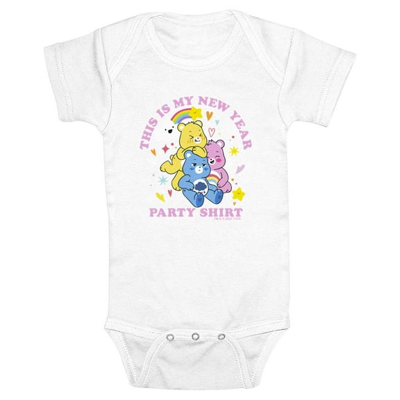 Infant's Care Bears New Year Party Shirt Bodysuit