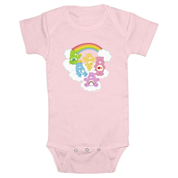 Infant's Care Bears Rainbow Clouds Group Bodysuit