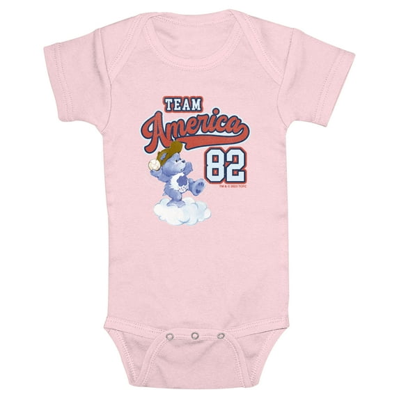 Infant's Care Bears Team America 82 Grumpy Bodysuit