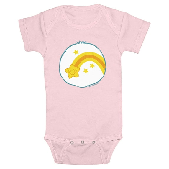 Infant's Care Bears Wish Bear Belly Badge Bodysuit