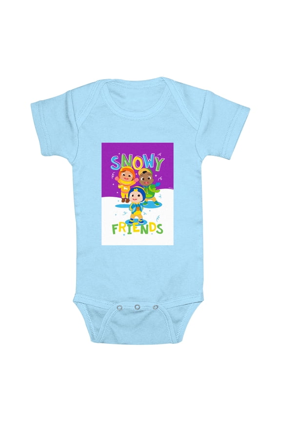 Infant's CoComelon Friends And Snow Bodysuit