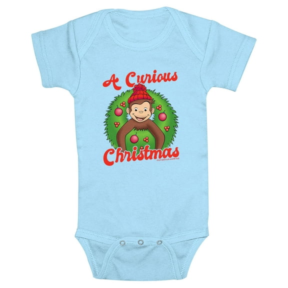 Infant's Curious George A Curious Christmas Bodysuit