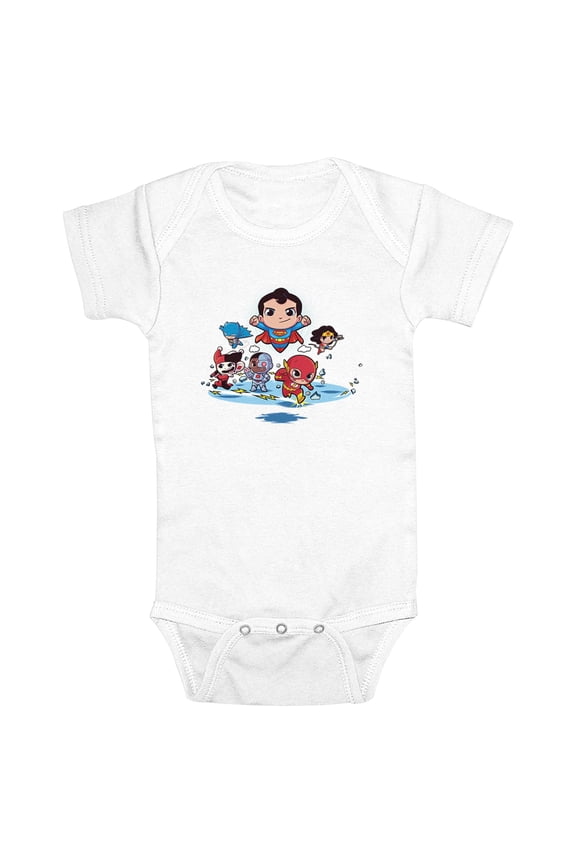 Infant's DC Super Friends Action Group Bodysuit
