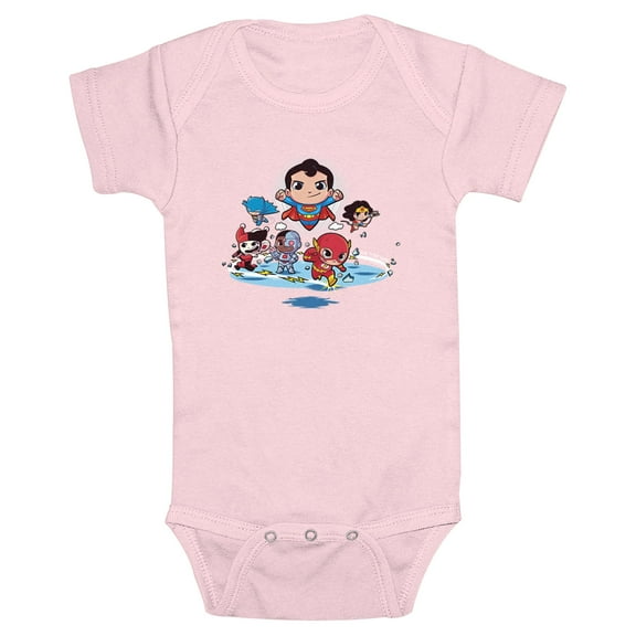 Infant's DC Super Friends Action Group Bodysuit