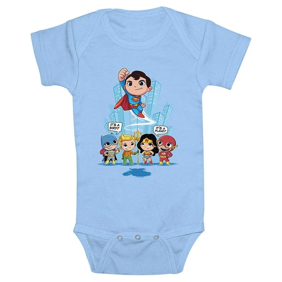 Infant's DC Super Friends Chibi Flying Superman  Bodysuit