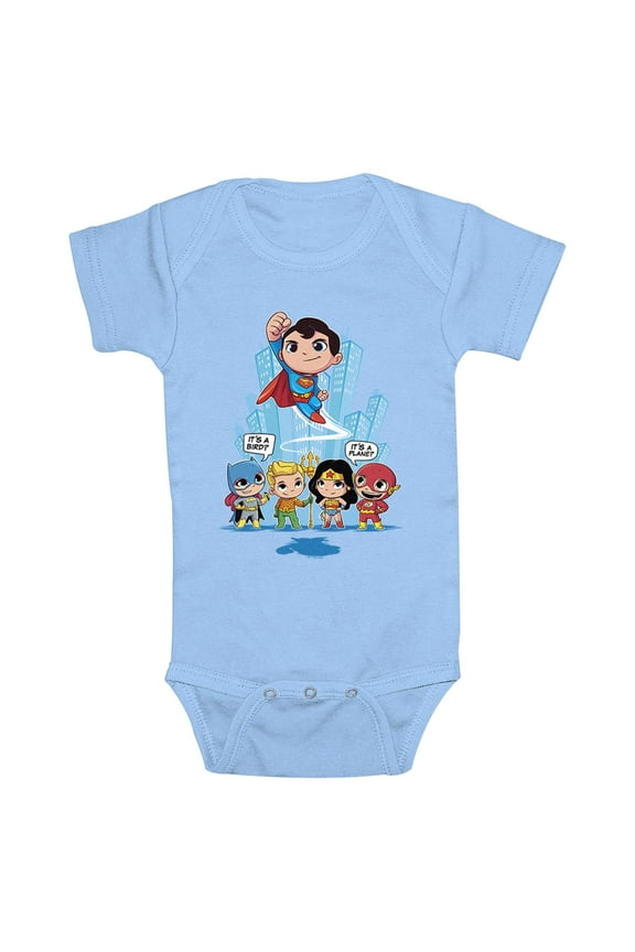 Infant's DC Super Friends Chibi Flying Superman Bodysuit