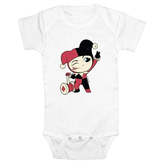 Infant's DC Super Friends Chibi Harley Quinn  Bodysuit