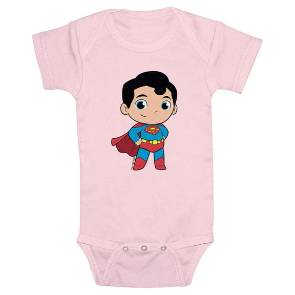 Infant's DC Super Friends Chibi Superman Power Pose  Bodysuit