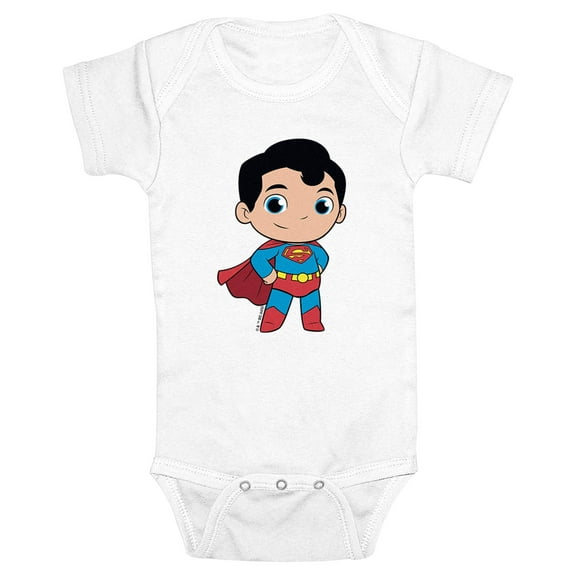 Infant's DC Super Friends Chibi Superman Power Pose  Bodysuit