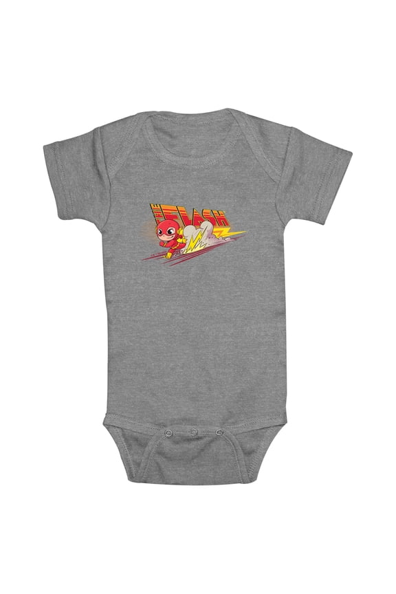 Infant's DC Super Friends Chibi The Flash Bodysuit