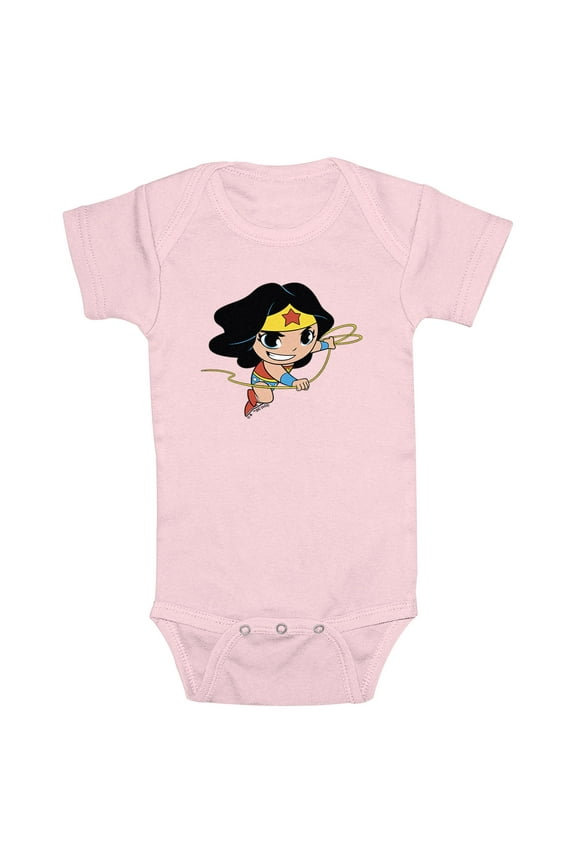Infant's DC Super Friends Chibi Wonder Woman Attack  Bodysuit