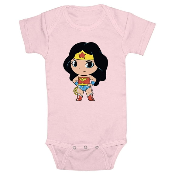 Infant's DC Super Friends Chibi Wonder Woman Power Pose  Bodysuit