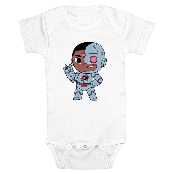 Infant's DC Super Friends Cyborg Power Pose  Bodysuit