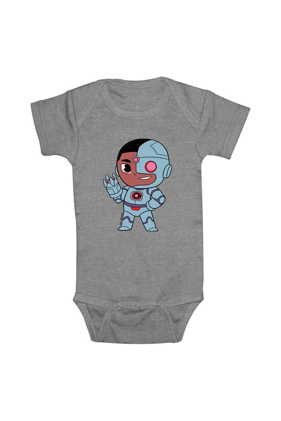 Infant's DC Super Friends Cyborg Power Pose Bodysuit