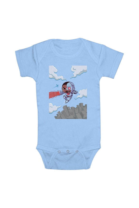 Infant's DC Super Friends Flying Cyborg Bodysuit