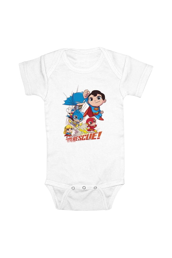Infant's DC Super Friends Superheroes to the Rescue  Bodysuit