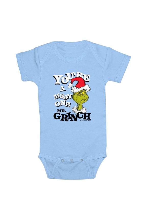 Infants' Dr. Seuss Christmas You’re a Mean One Portrait Bodysuit