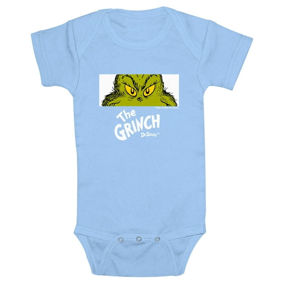 Infant's Dr. Seuss Grinch Eyes Crop Bodysuit