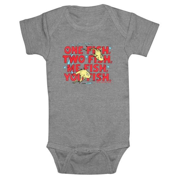 Infants' Dr. Seuss Me Fish You Fish  Bodysuit