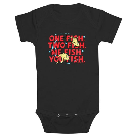 Infants' Dr. Seuss Me Fish You Fish  Bodysuit