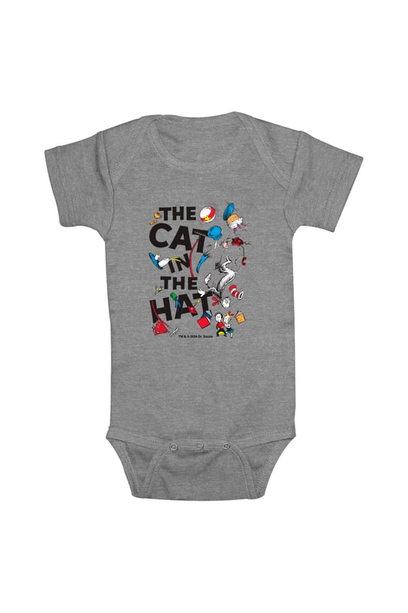 Infant's Dr. Seuss The Cat in the Hat Mess  Onesie
