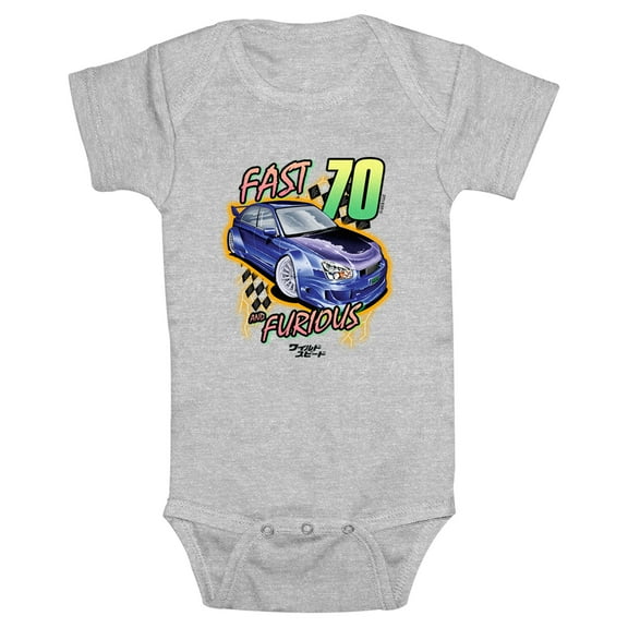 Infant's Fast & Furious Indigo Car  Bodysuit