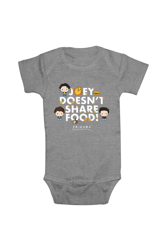 Infant's Friends Joey Doesn't Share Food Chibi Bodysuit