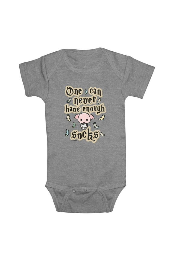 Infants' Harry Potter Chibi Dobby One Can Never Have Enough Socks Bodysuit