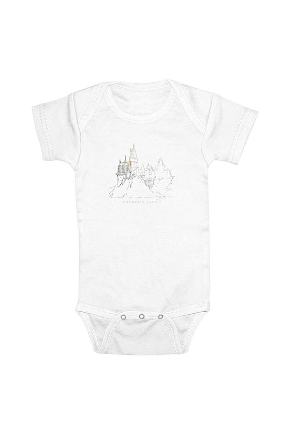 Infants' Harry Potter Hogwarts Castle Landscape Sketch  Bodysuit