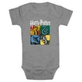 thumbnail image 1 of Infants' Harry Potter Hogwarts Houses Vintage Collage  Bodysuit, 1 of 3