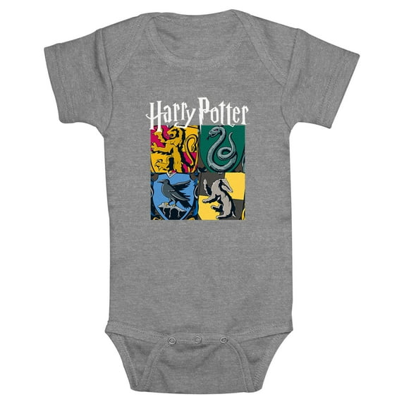 Infants' Harry Potter Hogwarts Houses Vintage Collage  Bodysuit