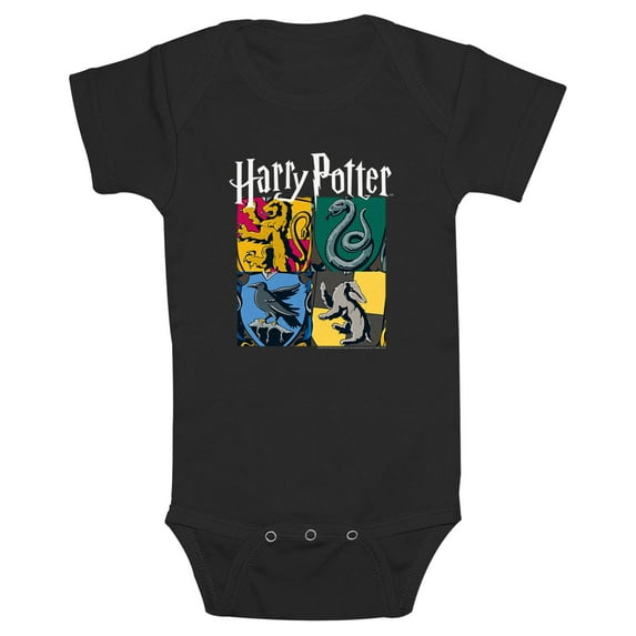 Infants' Harry Potter Hogwarts Houses Vintage Collage Bodysuit