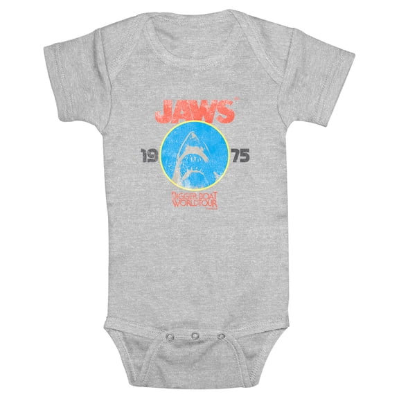 Infant's Jaws Retro Distressed Bigger Boat Bodysuit