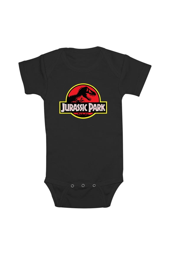 Infant's Jurassic Park Classic Bold T Rex Logo Bodysuit
