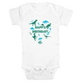 thumbnail image 1 of Infant's Jurassic Park Happy Birthday Dino Collage  Bodysuit, 1 of 4