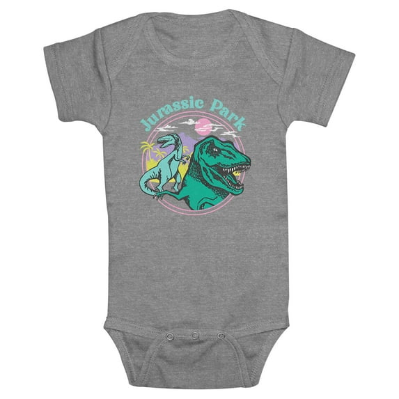 Infant's Jurassic Park Retro Dinosaurs Bodysuit