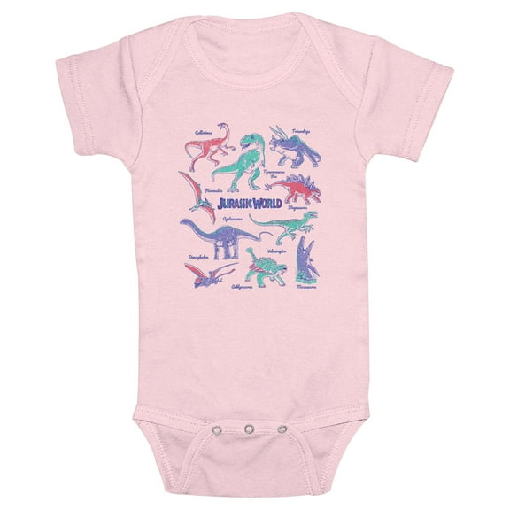 Infant's Jurassic World Dinosaur Names Bodysuit