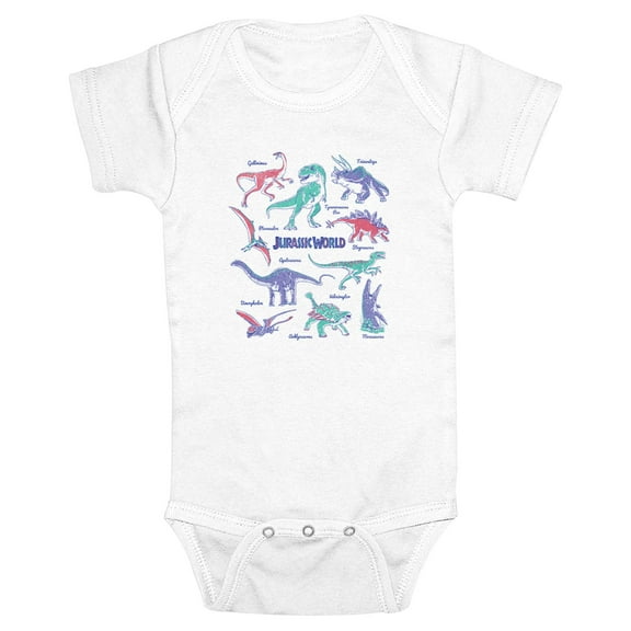 Infant's Jurassic World Dinosaur Names Bodysuit