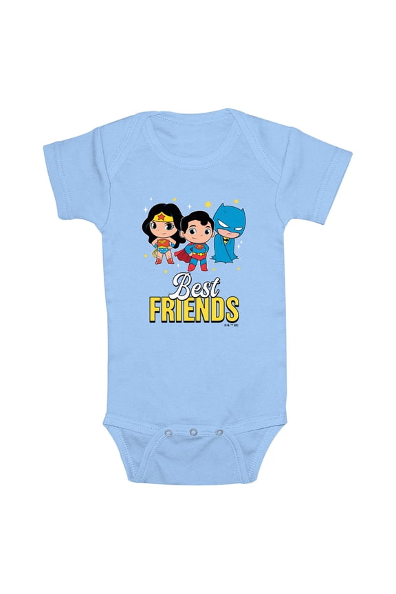Infant's Justice League Chibi Best Friends Bodysuit