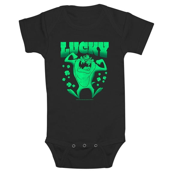 Infant's Looney Tunes Distressed Lucky Tasmanian Devil  Bodysuit