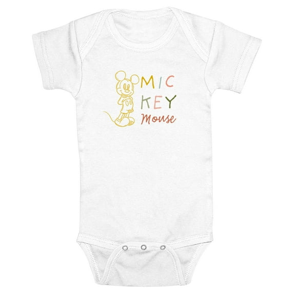 Infants' Mickey & Friends Minimalist Sketch Bodysuit
