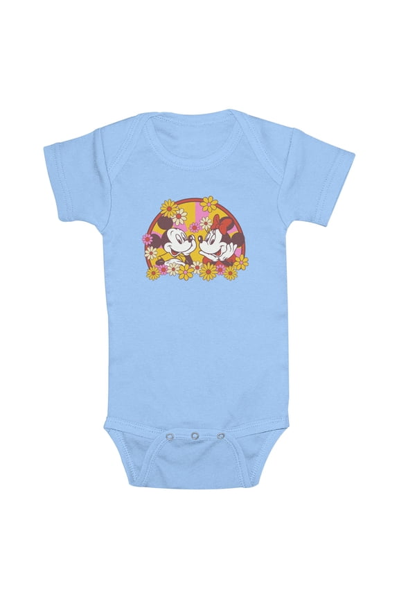 Infants' Mickey & Friends Retro Bloom Bodysuit
