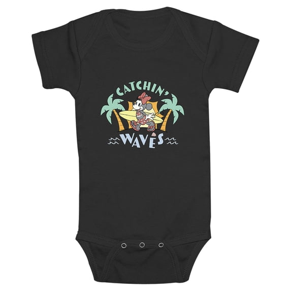 Infants' Minnie Mouse Catchin' Waves Bodysuit