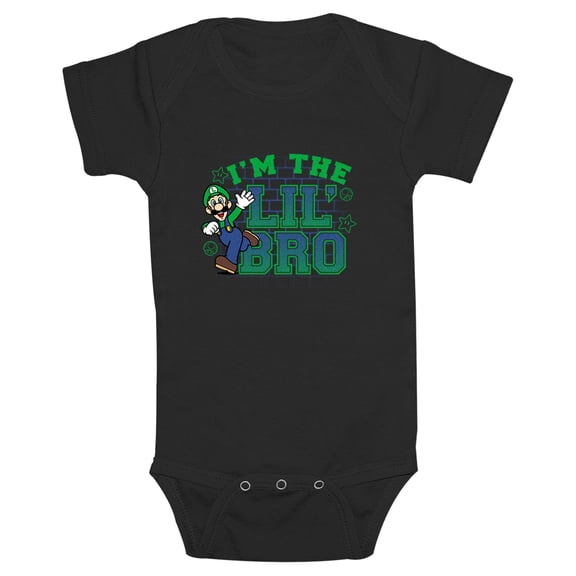 Infants' Nintendo I'm the Lil' Bro Luigi  Bodysuit