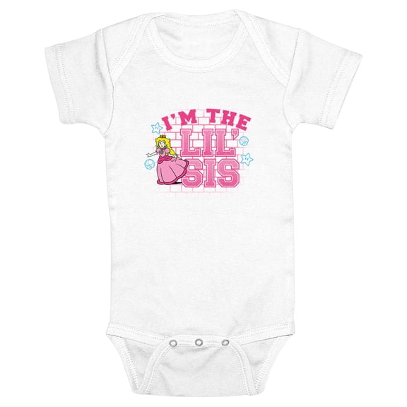 Infants' Nintendo I'm the Lil' Sis Peach Bodysuit