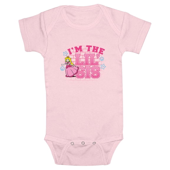 Infants' Nintendo I'm the Lil' Sis Peach Bodysuit