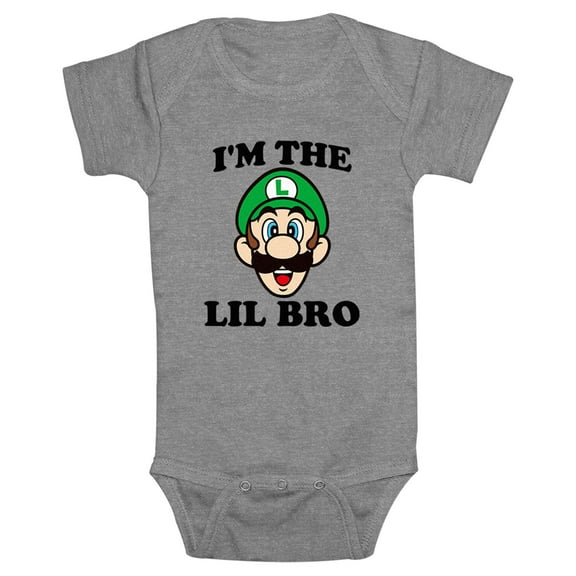 Infants' Nintendo Luigi Little Brother  Bodysuit