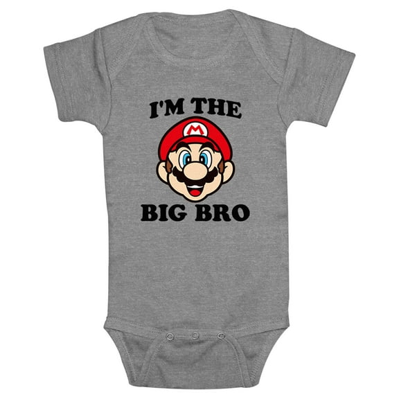 Infants' Nintendo Mario Big Brother Bodysuit