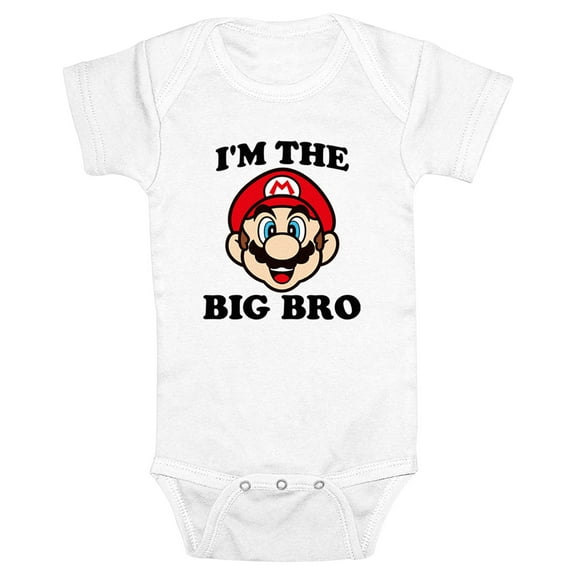 Infants' Nintendo Mario Big Brother  Bodysuit